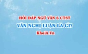Văn nghị luận là gì? lí lẽ, bằng chứng trong văn nghị luận là gì? Ngữ văn lớp 6 CTST